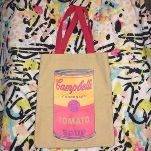 Andy Warhol Tomato Soup Canvas Tote